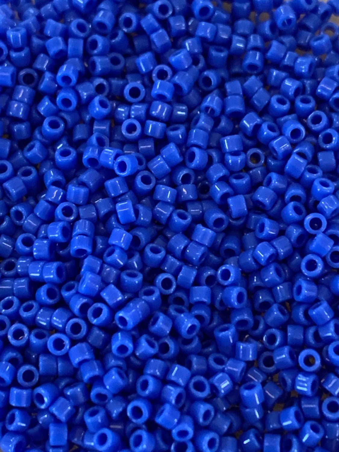 cyan blue delica beads