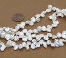 white keshi pearls