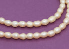 large hole rice peach pearls